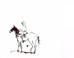無題、2018年（紙に水彩画）