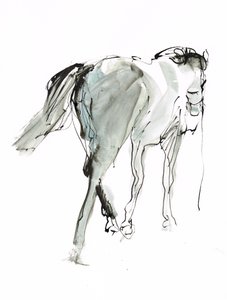 無題、2018年（紙に水彩画）