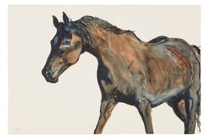 無題、2018年（紙に水彩画） 作： Michael Frith