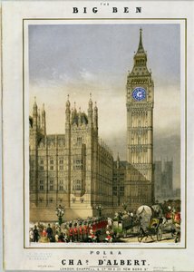 ビッグベンポルカ、音楽カバーパブ。ハンハート、1862年頃 作： Michael Hanhart