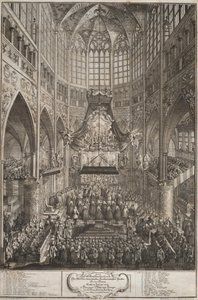 1743年、プラハ城でのマリア・テレジアの戴冠式。 作： Michael Heinrich Rentz