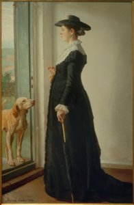 私の妻の肖像画。画家アンナアンカー 作： Michael Peter Ancher