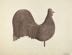 酉の風見鶏（1940年頃）。