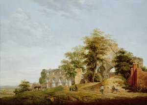 ビルドワス修道院の遺跡、1770年 作： Michael Rooker