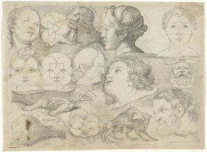 図解例が掲載された学習用シート：図形、動物など 作： Michael Snijders