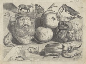 作図例付きの学習シート: 肖像画、動物、昆虫 作画例（連載タイトル） 作： Michael Snijders