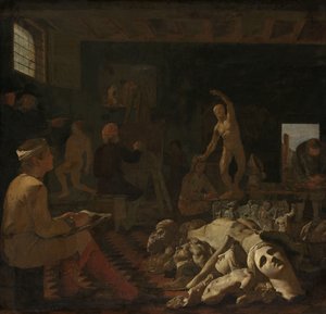 画家のスタジオ 作： Michael Sweerts