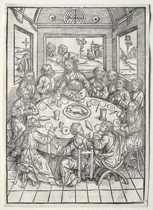 宝箱：最後の晩餐、1491年。 作： Michael Wolgemut