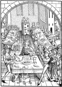 本のイラストSchatzkammer、1490-1491 作： Michael Wolgemut