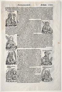 ニュルンベルククロニクル、1493年。 作： Michael Wolgemut