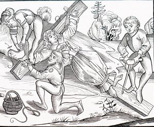 A crucificação de uma criança 作： Michael Wolgemut or Wolgemuth