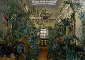 サンクトペテルブルクの冬の宮殿の冬の庭 作： Michail Ivanovich Antonov