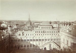 モスクワ クレムリンのテレム宮殿のファサード。 アルブミン 写真提供: Michail Michailoich Panov (1836-1894)