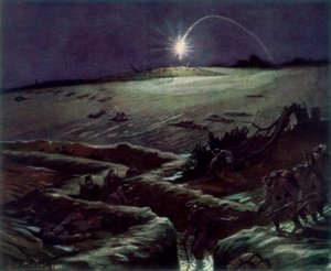 「ヌレットの塹壕」、フランス、1915 年、1926 年。 作： Michel