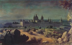 エルエスコリアルのサンロレンツォ王立修道院。 1722年頃 作： Michel Ange Houasse
