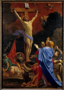 十字架上のキリストミシェル・ドリニー（1617-1665）の絵