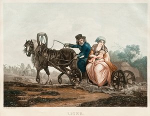 橇の運転、1830～1840年代 作： Michel Francois Damam Demartrait