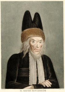 デヴィッド・シンツハイムの肖像1745〜1812年、1800年代。 作： Michel François Damame Demartrais
