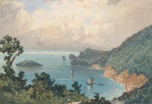 ノースポストからのトリニダードの北海岸 作： Michel Jean Cazabon