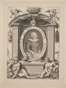 王家の庭師クロード・モレ（『庭師たちの劇場』1652年刊より）（彫刻作品 作： Michel Lasne