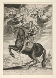 33 歳のルイ 13 世 (ブルボン) (1601-1603) の騎馬像。 作： Michel Lasne