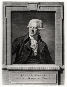ブノワルイヘンリケス（1732-1806）1793年に彫刻されたパスカルパオリの肖像 作： Michel Martin Drolling