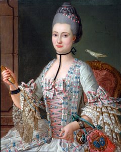 岩の谷のエリザベスの肖像 作： Michel Pierre Hubert Descours