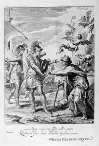 フィニアスは1655年にカレーとゼセスによってハーピーから運ばれました 作： Michel de Marolles