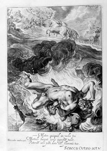 ヘラクレスの死、1655 作： Michel de Marolles