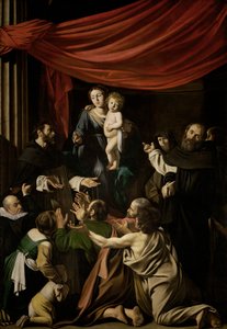 ロザリオの聖母 作： Michelangelo Merisi Caravaggio