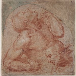 最後の審判からのコピー 作： Michelangelo (after) Buonarroti