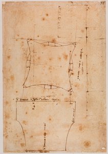 首都の平面図と立面図（16世紀） 作： Michelangelo (after) Buonarroti