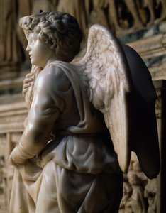 聖ドミニコの箱舟のための天使の燭台 作： Michelangelo Buonarroti