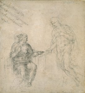 復活後、母に別れを告げるキリスト、16世紀 作： Michelangelo Buonarroti