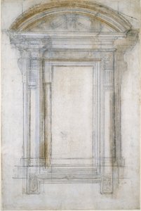 窓のデザイン、c1490-1560 作： Michelangelo Buonarroti