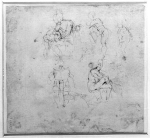 図研究、c.1511 作： Michelangelo Buonarroti