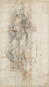 墓から立ち上がるキリストの姿、c1490-1560 作： Michelangelo Buonarroti