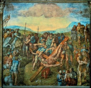 はりつけペトリ 作： Michelangelo Buonarroti