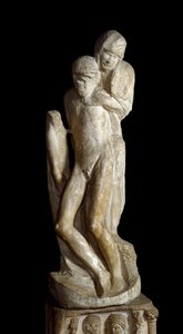 La Pieta Rondanini.彫刻 作： Michelangelo Buonarroti