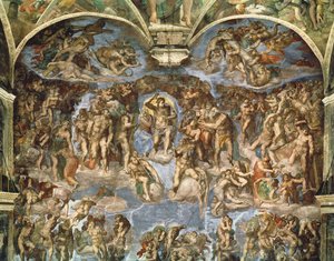 最後の審判（システィーナ礼拝堂より 作： Michelangelo Buonarroti