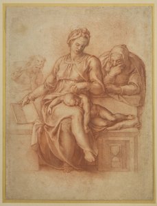 マドンナオブサイレンス、1538年頃 作： Michelangelo Buonarroti