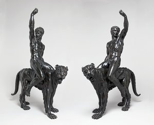 パンサーに乗る裸のバッカン 1506-08年頃（ブロンズ 作： Michelangelo Buonarroti