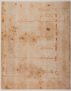 広場とボルゴ・サン・ロレンツォ間の資産計画 作： Michelangelo Buonarroti