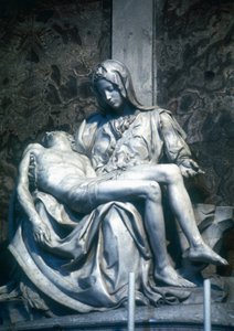ピエタ、1498〜1500年 作： Michelangelo Buonarroti