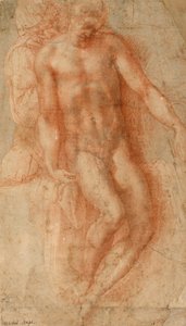 ピエタ（1530-36年頃）（赤チョーク 作： Michelangelo Buonarroti