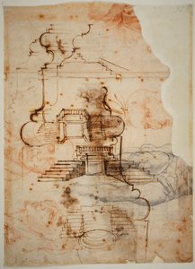 階段のプラン 作： Michelangelo Buonarroti