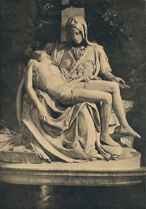 ローマ-サンピエトロ大聖堂。ピエタbyミケランジェロ、1910 作： Michelangelo Buonarroti