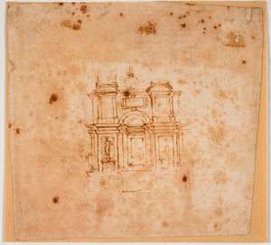 新聖具室のための墓碑の研究 作： Michelangelo Buonarroti