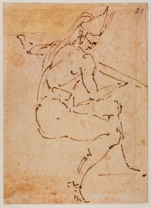 坐像の習作 作： Michelangelo Buonarroti