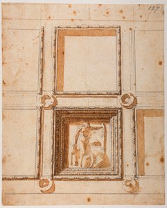 新聖具室のドーム装飾のための習作 作： Michelangelo Buonarroti